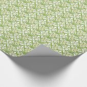 Vintage Jugendstil-Schneeschuhwanderung Geschenkpapier (Ecke)