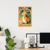 Vintage Jugendstil-Schokolade von Alphonse Mucha Poster (Heimbüro)