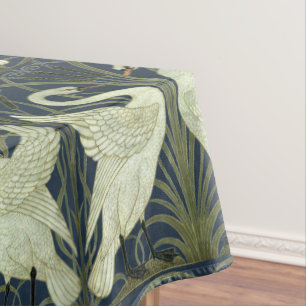 Vintage Jugendstil-Schwäne von Walter Crane Tischdecke