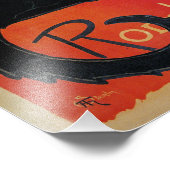 Vintage Jugendstil-Schwarzkatze Fotodruck (Ecke)