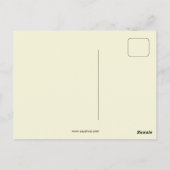 Vintage Jugendstil-Schwarzkatze Postkarte (Rückseite)