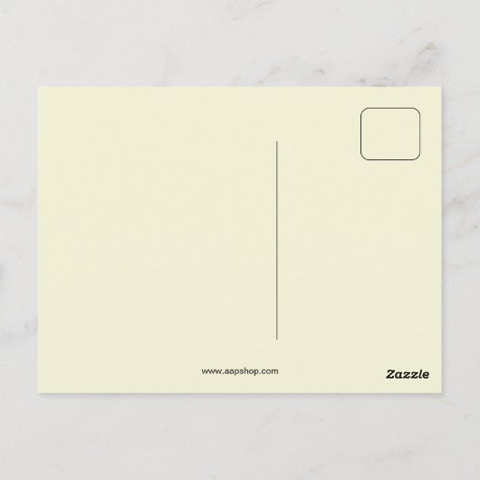 Vintage Jugendstil-Schwarzkatze Postkarte (Rückseite)