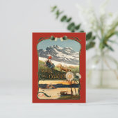 Vintage Jugendstil-Schweiz Tourismus Postkarte (Stehend Vorderseite)