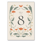 Vintage Jugendstil-Tischnummer Tischnummer (Vorderseite)