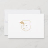 Vintage Jugendstil-UAWG-Karte RSVP Karte (Rückseite)