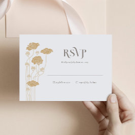 Vintage Jugendstil-UAWG-Karte RSVP Karte