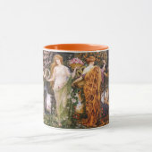 Vintage Jugendstil-vier Jahreszeiten von Walter Cr Tasse (Zentrum)