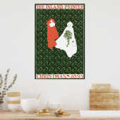 Vintage Jugendstil-Weihnachten 1895 Poster (Küche)