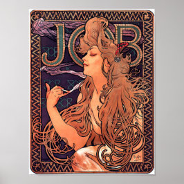 Vintage Jugendstil-Werbung Job 1896 Mucha Poster