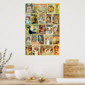 Vintage Jugendstil-Werbung Poster (Küche)