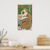 Vintage Jugendstilbrasserie Fraikin Courard Beer Poster (Küche)
