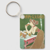 Vintage Jugendstilbrasserie Fraikin Courard Beer Schlüsselanhänger (Vorderseite)