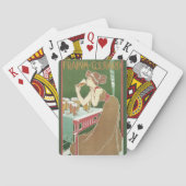 Vintage Jugendstilbrasserie Fraikin Courard Beer Spielkarten (Rückseite)