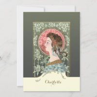 Vintage Jugendstildame | PERSONALISIERT