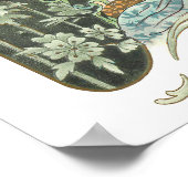 Vintage Jugendstildame | PERSONALISIERT Poster (Ecke)