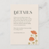 Vintage Jugendstildetails Eintrittskarte Begleitkarte (Vorderseite)