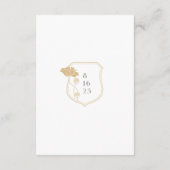 Vintage Jugendstildetails Eintrittskarte Begleitkarte (Rückseite)