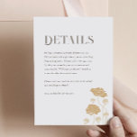 Vintage Jugendstildetails Eintrittskarte Begleitkarte<br><div class="desc">Die Enclosure Card aus der Jugendstil-Sammlung präsentiert ein wunderschönes Vintages Blumendesign,  das moderne Eleganz ausstrahlt. Personalisieren Sie es einfach und schnell mit Ihren Daten. Klicken Sie einfach auf den Button "Anpassen",  um Stil und Position des Textes zu verändern und zu formatieren.</div>