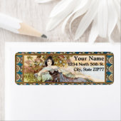 Vintage Jugendstilfrau von Alphonse Mucha (Insitu)