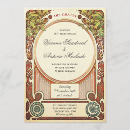 Vintage Jugendstilhochzeiten I Einladung