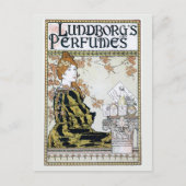 Vintage Jugendstilparfümwerbung Postkarte (Vorderseite)