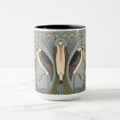 Vintage Jugendstilstorchen Tasse (Zentrum)