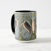 Vintage Jugendstilstorchen Tasse (Vorderseite Links)