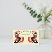 Vintage Jugendstilvorlage Visitenkarte (Stehend Vorderseite)