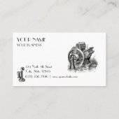 Vintage Jugendstilvorlage Visitenkarte (Rückseite)