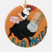 Vintage Jugendzeitschrift Magazzini Italiani von C Keramik Ornament (Hinten)