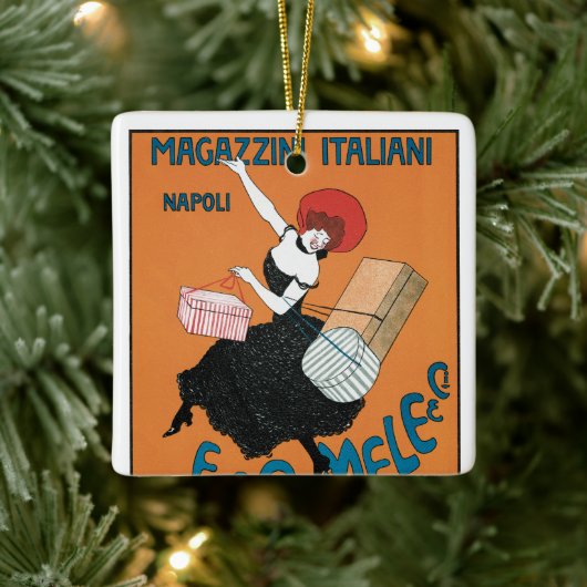 Vintage Jugendzeitschrift Magazzini Italiani von C Keramikornament (Baum)