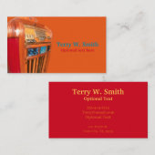 Vintage Jukebox-Visitenkarte Visitenkarte (Vorne/Hinten)