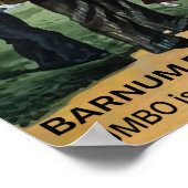 Vintage Jumbo-Circus-Werbung Poster (Ecke)