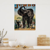 Vintage Jumbo-Circus-Werbung Poster (Küche)