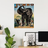Vintage Jumbo-Circus-Werbung Poster (Heimbüro)
