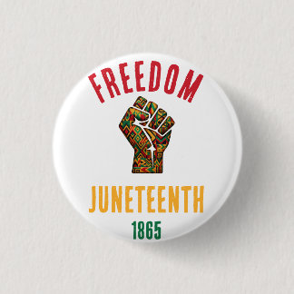 Vintage Juneteenth Freiheit 1865 Panafrikanisches  Button