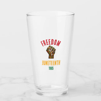 Vintage Juneteenth Freiheit 1865 Panafrikanisches  Glas