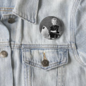Vintage - Junge raucht mit Huhn Button (Beispiel)