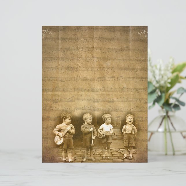 Vintage Jungenband (Stehend Vorderseite)