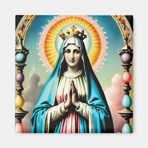 Vintage Jungfrau Mary Magnet, katholisch Magnet