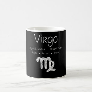 Vintage-Jungfrau-Sternzeichen-Horoskop-Geburtstags Kaffeetasse
