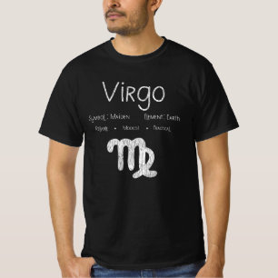 Vintage-Jungfrau-Sternzeichen-Horoskop-Geburtstags T-Shirt