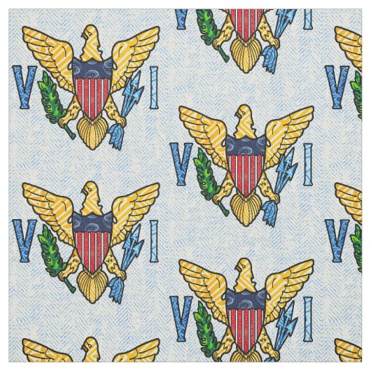 Vintage Jungfrau - US-Flagge Stoff (Muster)