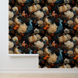 Vintage Jungle Parrots Viktorianisch Boho Tropical Tapete