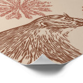 Vintage Jungle Safari Babydusche Poster (Ecke)