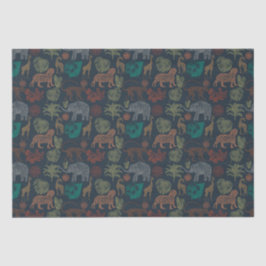 Vintage Jungle Safari Seidenpapier