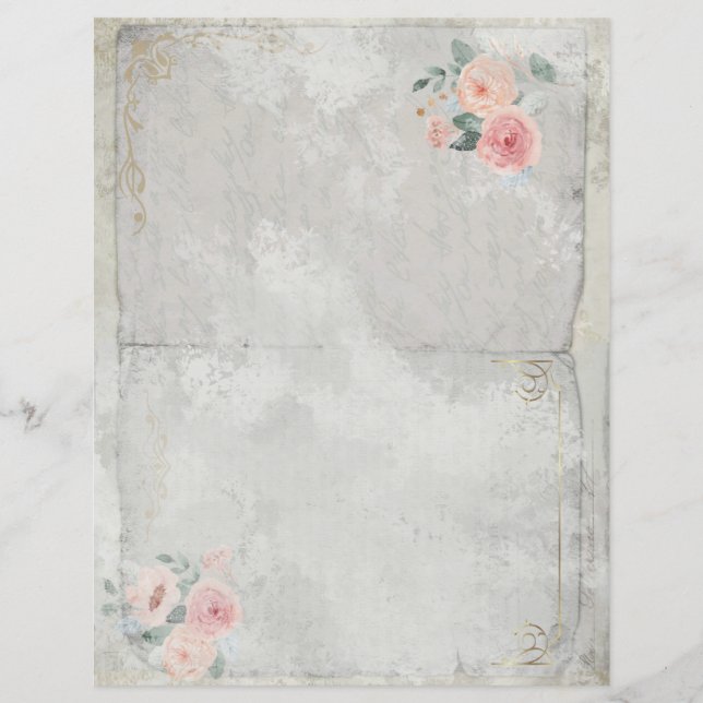 Vintage Junk-Journal-Seite 1 (Vorderseite)