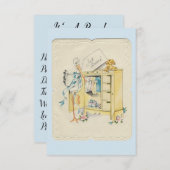 Vintage "Just Arrived"-Geburtsankündigung Einladung (Vorne/Hinten)