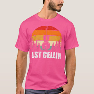 Vintage Just Cellin Orchester Cellist Musiker Cel T-Shirt