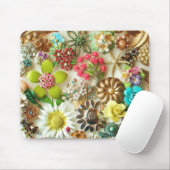 Vintage Juwelen BlumenMousepad Mousepad (Mit Mouse)